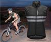 Reflective Cycling Jersey Safety Sleeveless Cycling Night with Back for Road and Outdoor Size L Windbreaker, Thin, Lightweight, Vest, Jacket,