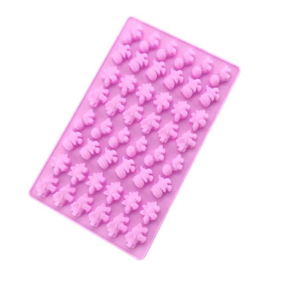 Gummy Bear Molds Silicone Mini Chocolate Candy Mold Including Dinosaur Bear Hearts Donut Fruit Shape Candy Silicone Moulds