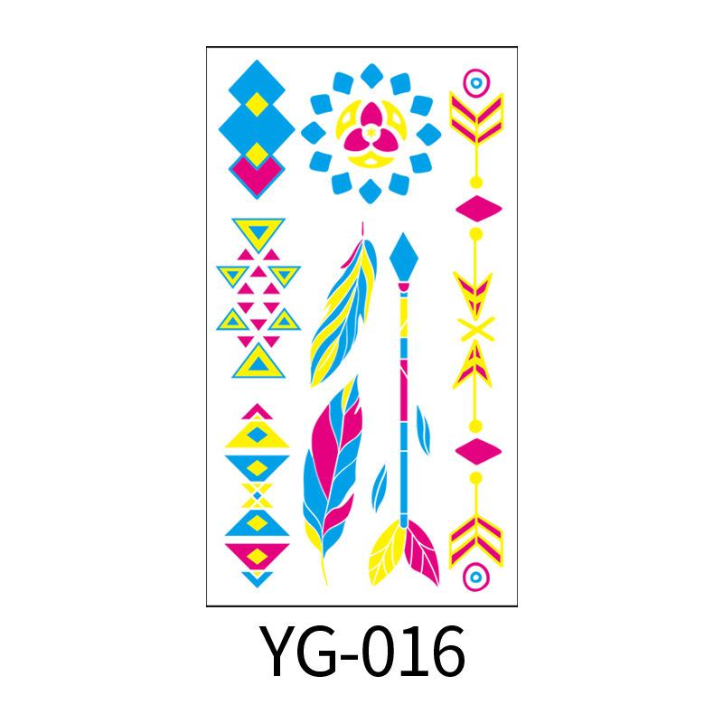 New creative tattoo stickers for bars, KTV, nightclubs, masquerade parties, neon UV fluorescent tattoo stickers