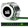 Self Locking Steel Tape Measure Black Fluorescent Tape 5M High Precision Thickened Wear-resistant Fall Resistant Measuring Tape