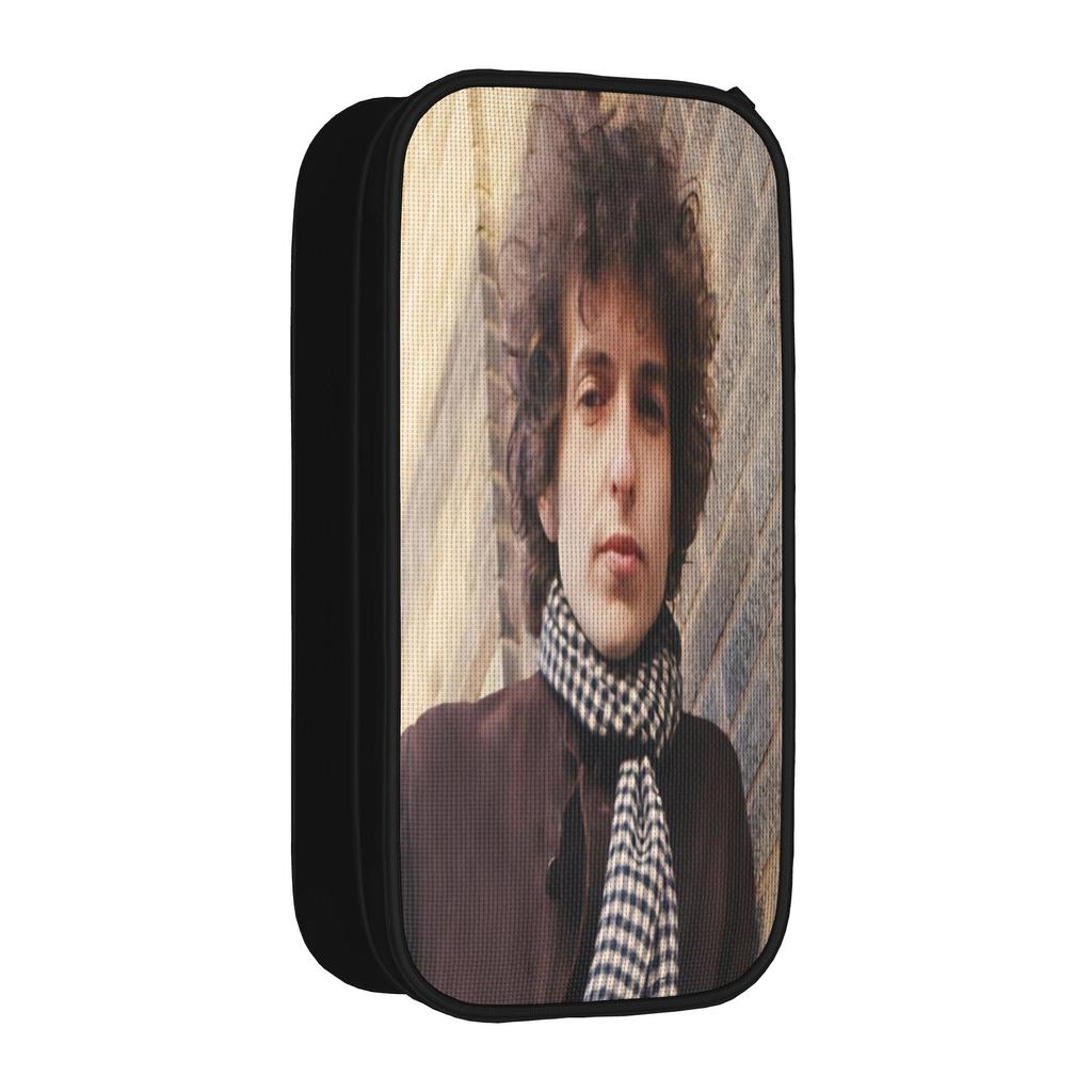 Fun Bob Dylan Singer Pencil Cases Pencilcases Pen Box for Girl Boy Big Capacity Pencil Bags School Supplies Gifts Accessories