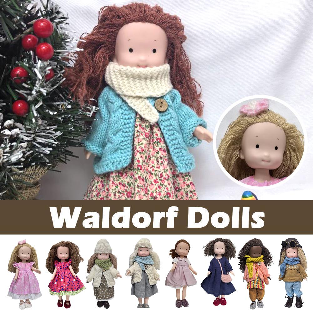 

For Waldorf Doll Handmade Mini Dress Up Dolls Mini Accessory Kids Car Soothing Native Toy Ename O9I6 style17-1pc