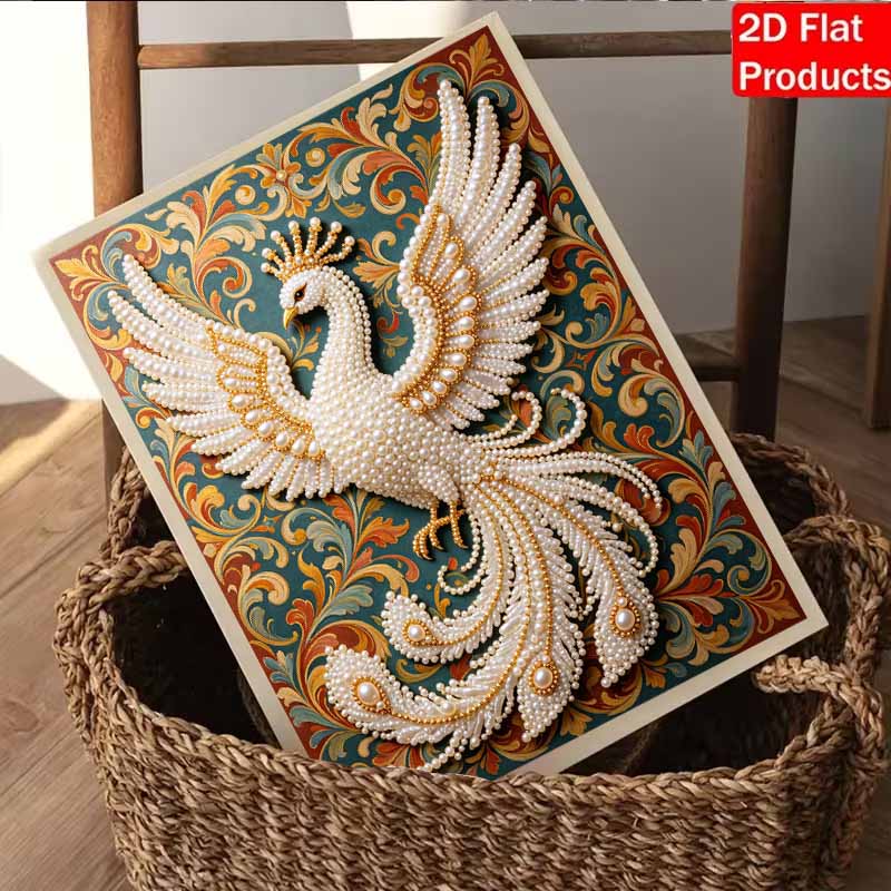 Pearl Painting 5D DIY Pearl Gemstone Art Peacock Diamond Painting Kit for Adults/Beginners Gift Ideas Home Decor Wall Art Craft Project