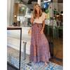 Fashionable Half Skirt Summer New Arrival Women's Streetwear Print Long Skirt Flounced Skirt Skirt