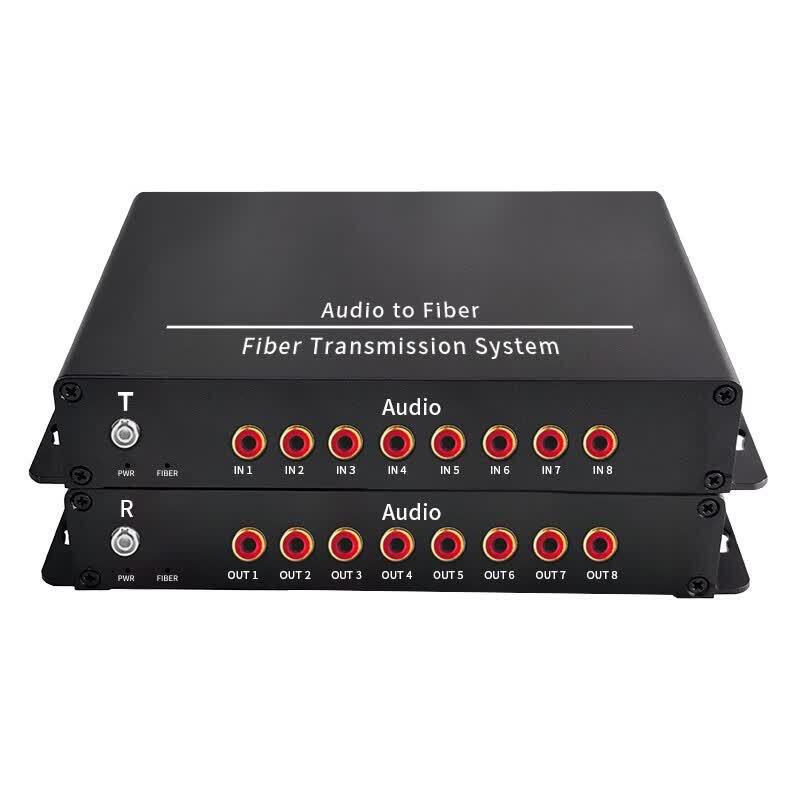 Yeren 8-Channel Unidirectional Lotus Audio Fiber Optic Converter