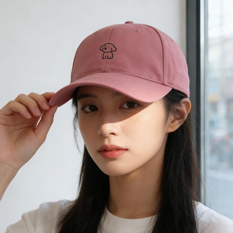 Puppy Cap, Wide Brim, Big Head and Face, Small Baseball Cap, Versatile Casual Sunscreen Visor.