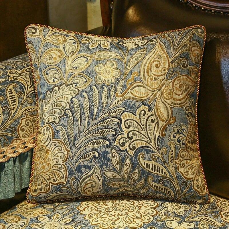 Retro protiskluzové potahy na pohovku Evropský luxusní žakárový žinylkový potah Obývací pokoj Potah na pohovku Područka Ručník Domácí dekorace