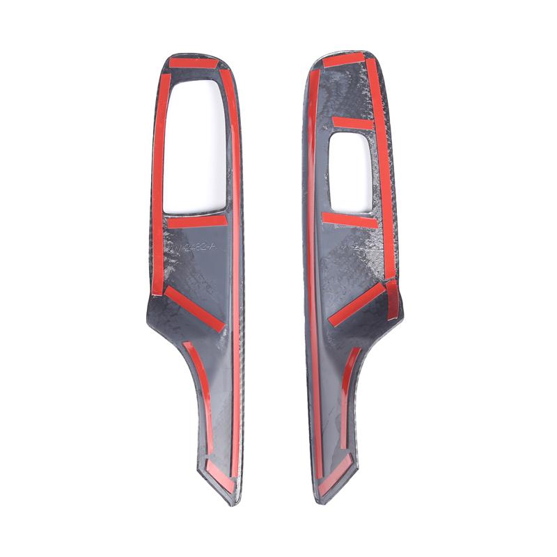 ABS Carbon Car Window Glass Lift Switch Button Control Panel Frame Cover Trim For Chevrolet Corvette C8 -2023 Car