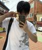 Eontaiteulseoul Starry Unicorn Ringer Crop Short Sleeve White