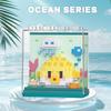 Cartoon Doll Ocean Creatures Series Puzzle Assembly Microparticle Building Blocks Male And Female Birthday Gifts