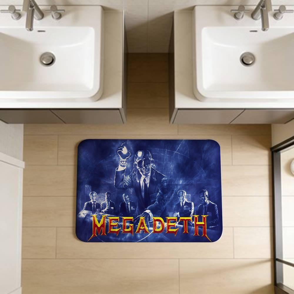 Band M-Megadeths Room Mats Cheaper Anti-slip Modern Living Room Balcony Printed Welcome Rug