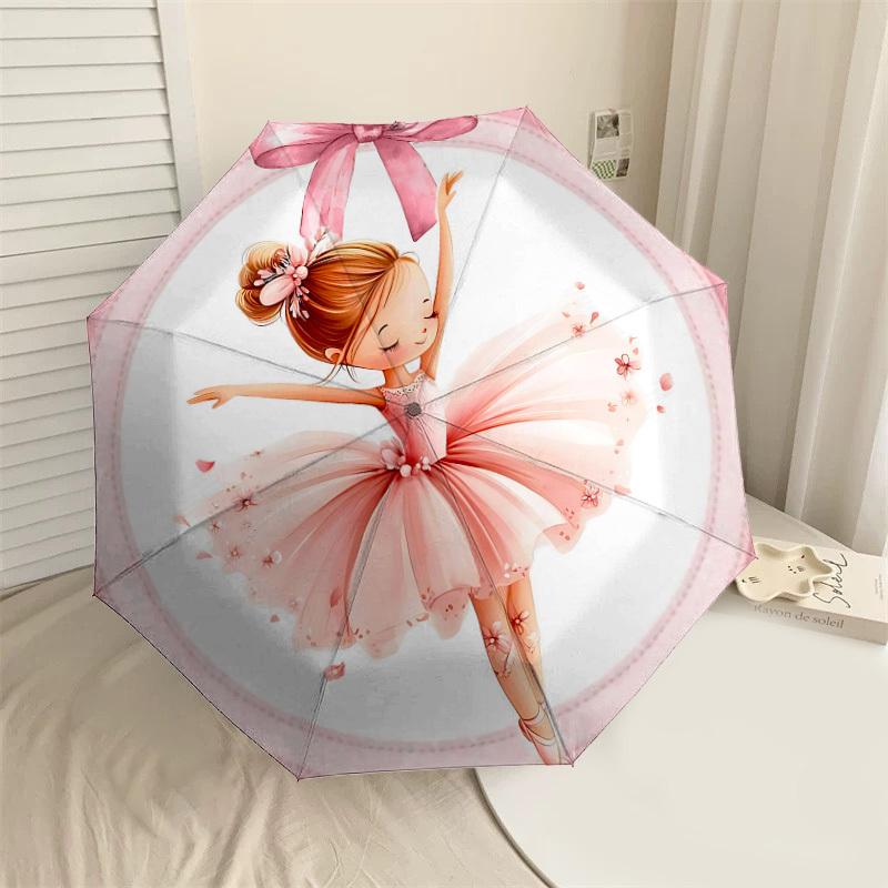 

1PC ballerina tutu Umbrella-8-Rib Reinforced, Automatic Open, Lightweight & Durable, Cute Fashion Accessory for Outdoor-K1324