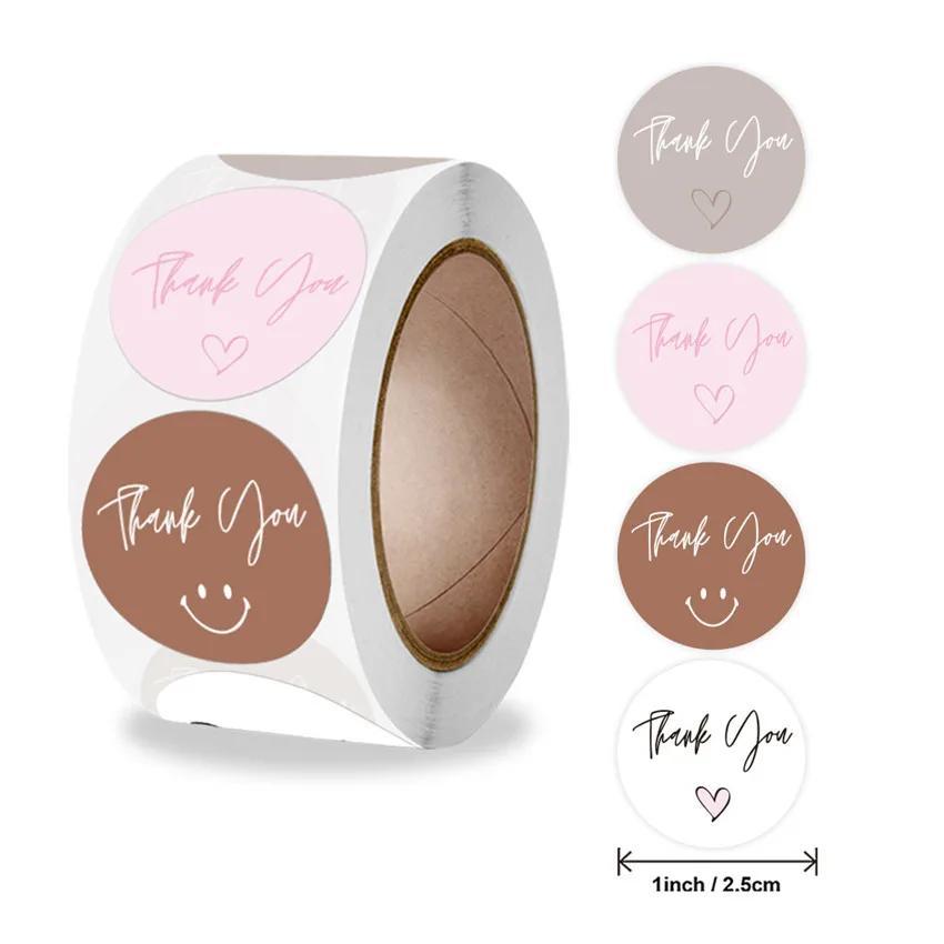 Thank You Stickers Waterproof Labels Packaging Label Business Stickers Sealing Tape Cute Stickers Aesthetic Stickers