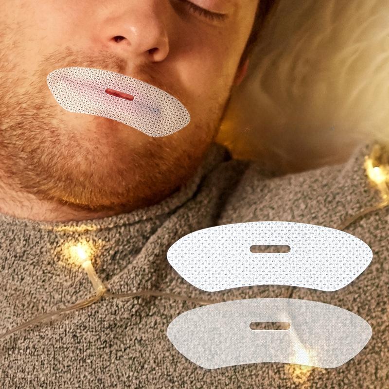 30Pcs Anti Snoring Sleep Strips Sticker for Adult Night Sleep Lip Nose Breathing Improving Patch Mouth Correction Sticker Tape