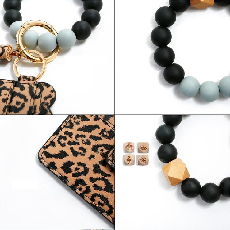 Pu Leather Tassel Circle for Key Chain Women Wristlet Keychain