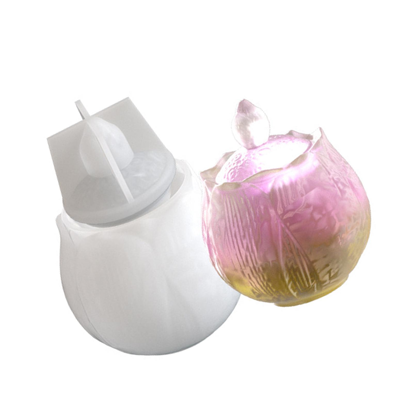 

Большая силиконовая форма для банок для хранения, форма для изготовления цветочных ваз, формы из эпоксидной смолы для ювелирных изделий и домашнего декора T2