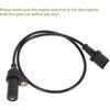 No.46474583 Crankshaft Position Sensor for FIAT Stilo 1.2 16V 2002-2006 Sturdy Black Engine Crank CKP Sensor Metal Plastic 1 Pc