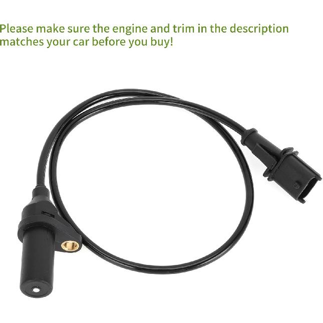 No.46474583 Crankshaft Position Sensor for FIAT Stilo 1.2 16V 2002-2006 Sturdy Black Engine Crank CKP Sensor Metal Plastic 1 Pc