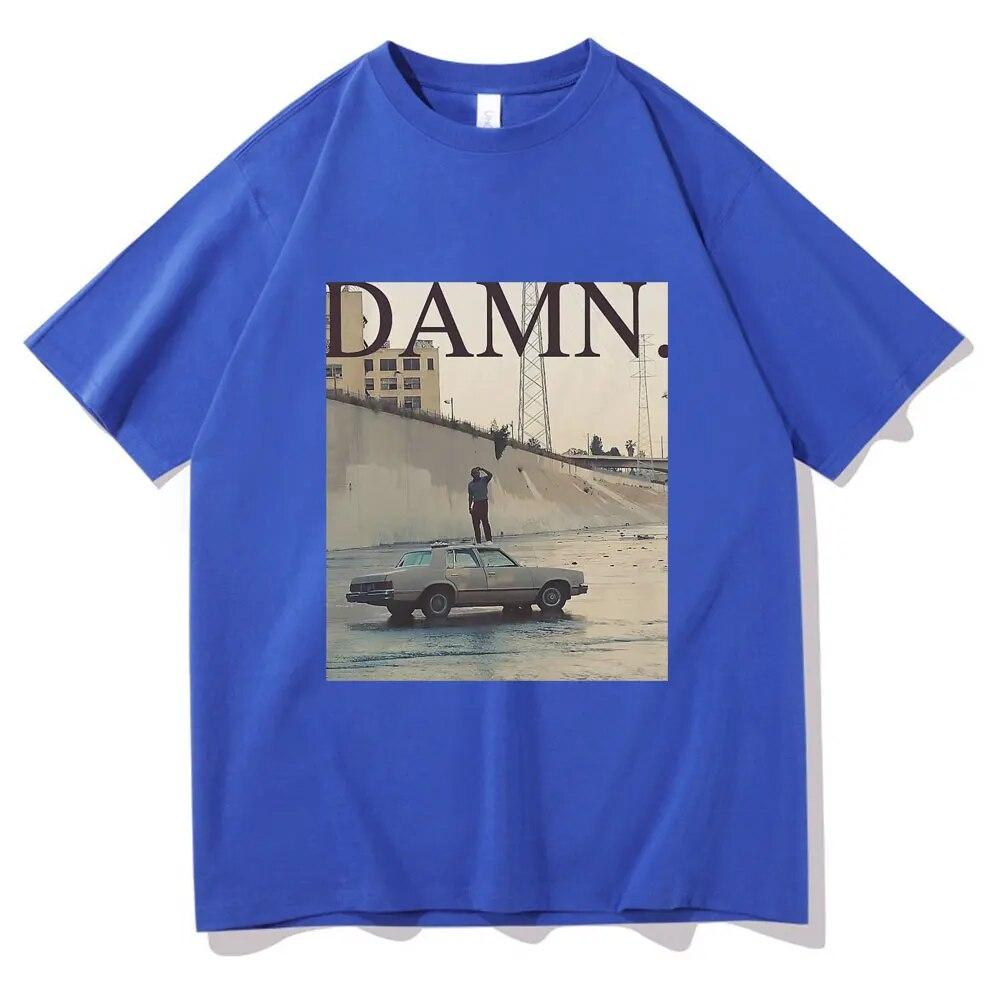 Camisetas del rapero Kendrick Lamar Damn, camiseta Retro del álbum Mr Morale & The Big Steppers, camisetas de algodón de gran tamaño Unisex para mujer, ropa de calle