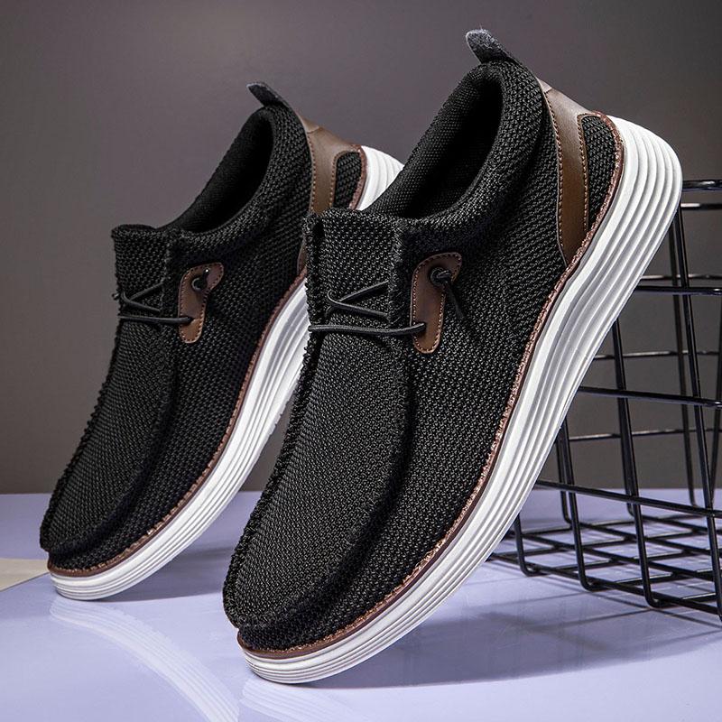 Fashion Fujeak Casual Board Shoes for Men Anti-slip Plus Size 39-46 Sneakers Breathable Trend Mesh Footwear Fashion Classic Men's Shoes