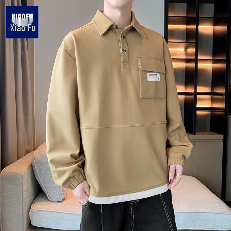 

Men s Loose Fit Long-Sleeve Polo Shirt XL