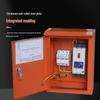 Three-Level Outdoor Rainproof Distribution Cabinet - Orange Construction Site Temporary Box