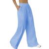 Dámské ležérní kalhoty s mikropřechodem, stahovací šňůrkou a širokými nohavicemi (2025)