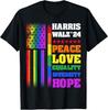 Kamala Harris Tim Walz 2024 Peace LGBT Harris Walz Waltz T-Shirt Unisex T-Shirt