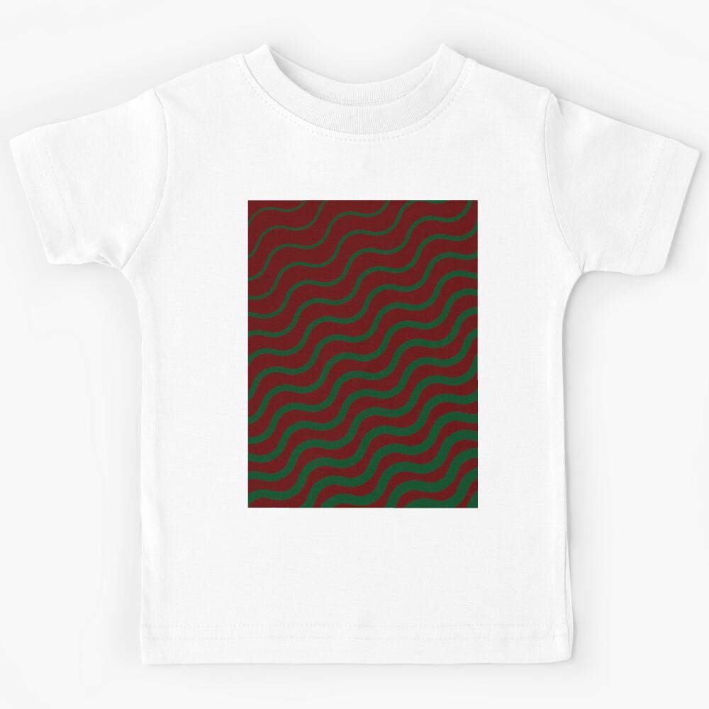christmas stripes,waves pattern Kids T-Shirt 120