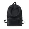 Multiple Pockets Teens Schoolbag Korean Style Travel Bag Leather Backpack Men  Boys Girls