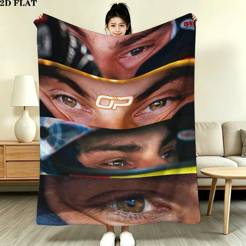 F1-Autos Motiv Flanelldecke, Hohe Qualität, Bequem für alle Jahreszeiten, Heimdekoration, Wärme und Komfort, Perfekt für Weihnachtsgeschenke
