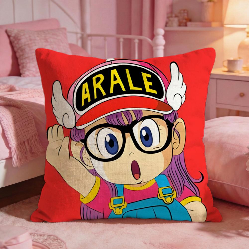 DDr Slumps Cute Anime Cushion Cover Premium Comfort Reversible Pillow Cove Two In One Design For Any Room Car Interior