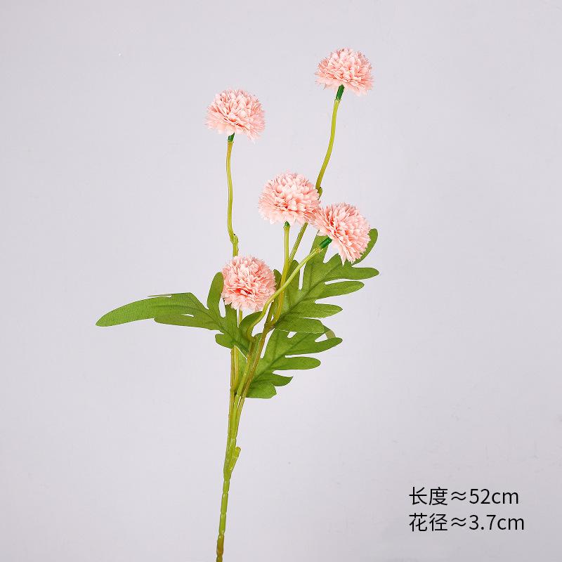 Single ball chrysanthemum home desktop photography fake flower decorative bouquet