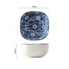 Japanese Square Dip Bowl Ceramic Household Printing Soy Sushi Sauce Plate Snacks Fruit Plate Cheese Dipping Sauce Dish Tableware