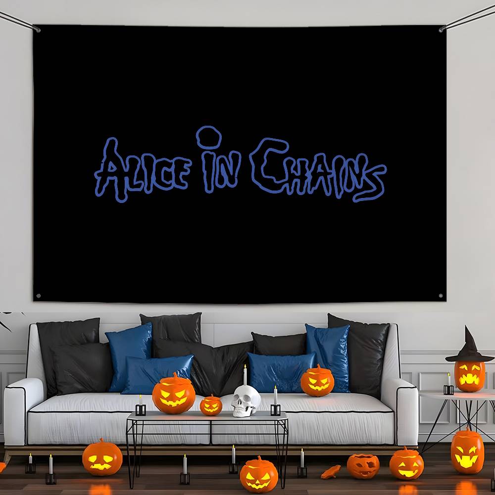 Heavy Rock Band-Alice In Chains Flag Custom Flags Wall Hanging Tapestry Outdoor Decorative Flag Background Blanket