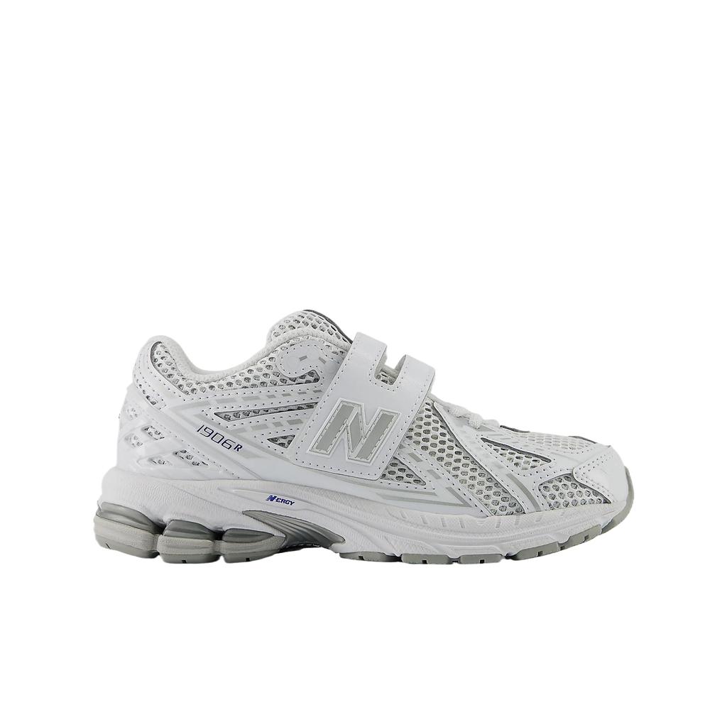New Balance 1906 Mesh Hook & Loop Classic Fashion Versatile Exquisite Low-Top Training Shoes Kids Sneaker White Cloud-Gray PV1906CA