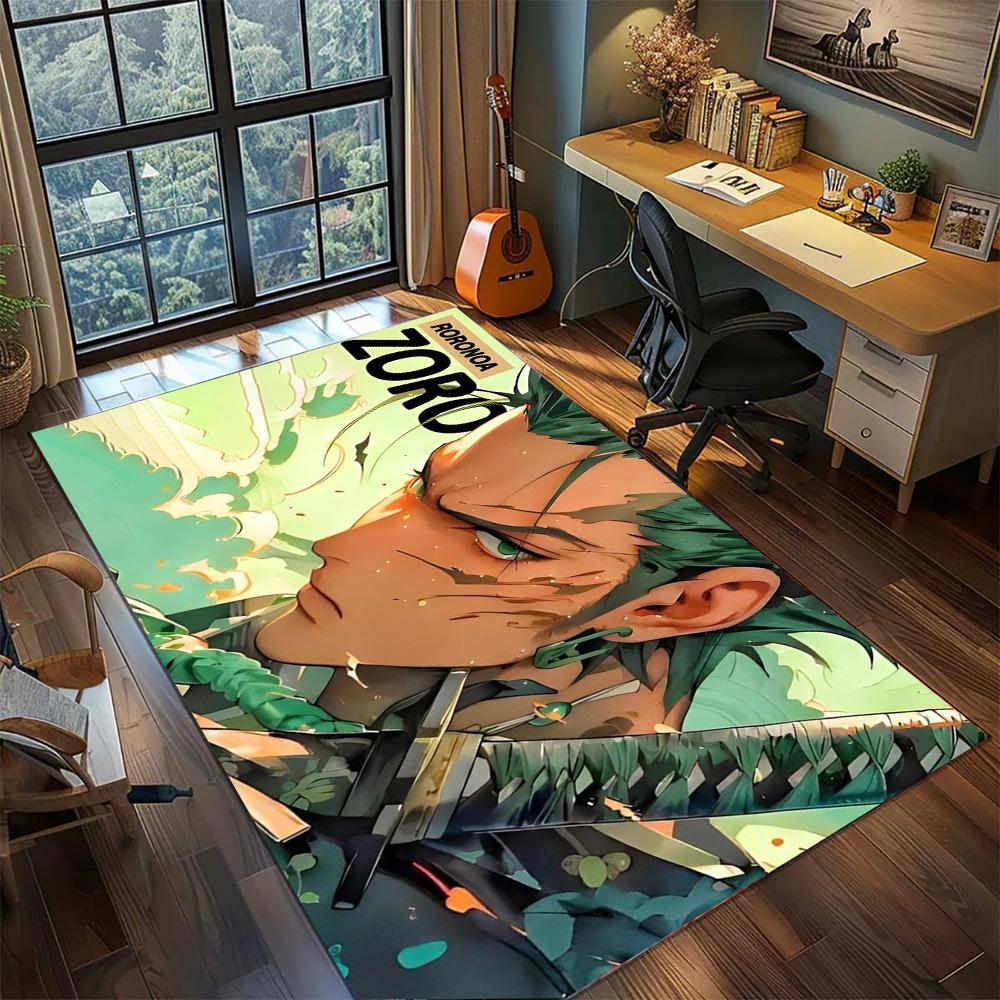 

Zoro Floor Mat Gamer Bedroom Household, Non Slip Washable Large Area Rug Carpet Home Styling.-TING 60x90cm