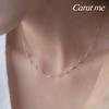 14Kgf Pearl Lovely Layered Necklace 92.5 Silver