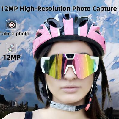 4K POV Glasses Smart Baseball Sunglasses with Camera Photos Audios Videos Recording Lightweight Men Women Camera Wearable Eyewear