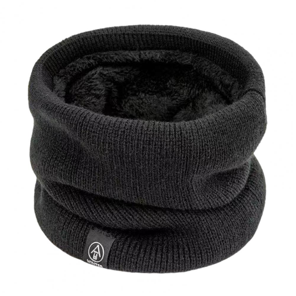 Men and Women Neck Gaiter Winter Thickened Plush Lining Elastic Cold Weather Neck Scarf Outdoor Use Indoor Versatile Accessory