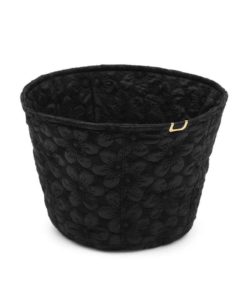 Eondeokeonteulolseutyudio Winter Padded Bucket Hat Stand Bucket / Bonded Flower / Black