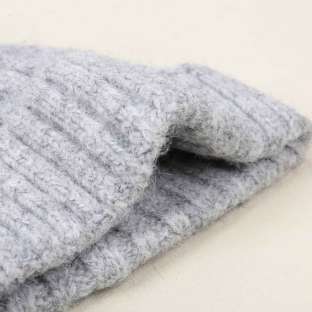 Early Autumn Casual and Comfortable Temperament Versatile Simple Solid Color Knitted Hat Outdoor Small Fresh Windproof Wool Hat