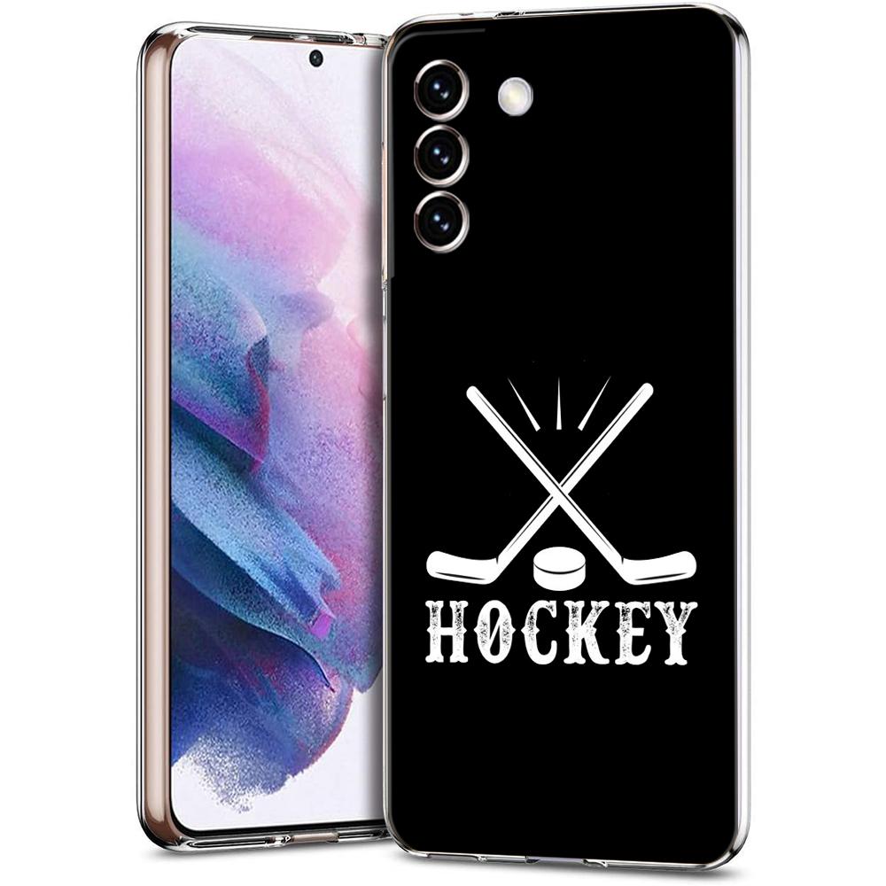 Ice Hockey Rink Phone Case For Samsung Galaxy S24 Ultra S23 FE S22 S20 S21 5G S10 S9 Plus S10E S8 Soft Silicone Clear Cover