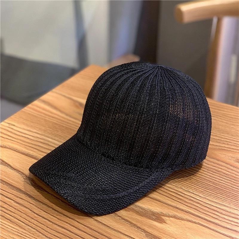 

Women s summer baseball cap with hollow-out rhinestones, versatile duckbill cap, Korean style trendy casual sun hat, breathable mesh sun hat Adult54-60Adjustable чёрный