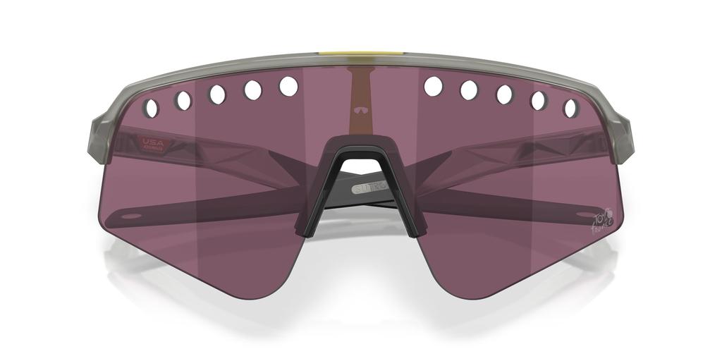 Oakley Sunglasses Frame Color TDF Matte Grey Lens Prizm Road 139mm Men's 0OO9465, (Front) Ink, Color Black,