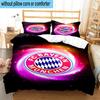 Set Biancheria da Letto Stampato FC Bayern München 3 Pezzi Copripiumino Chiusura Include 1 Copripiumino e 2 Federe Set Biancheria da Letto Decorazioni per la Casa Regali