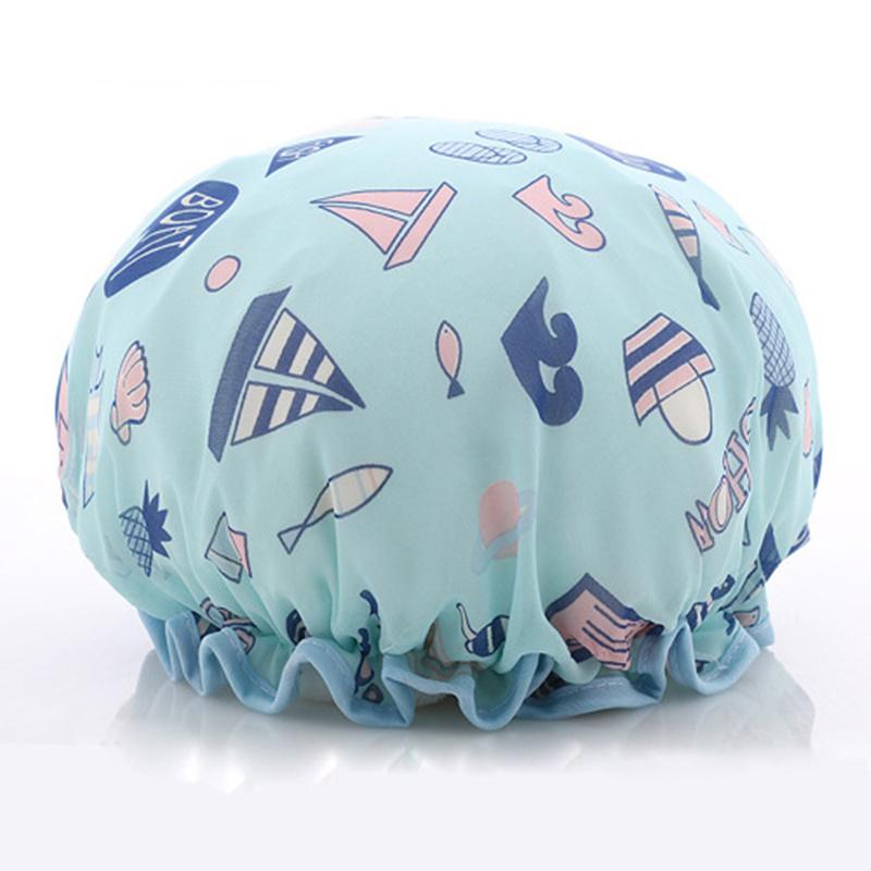 Supplies Bathroom Double Layer Shower Waterproof Thick Cover Accessories Women Hair Cap Hat
