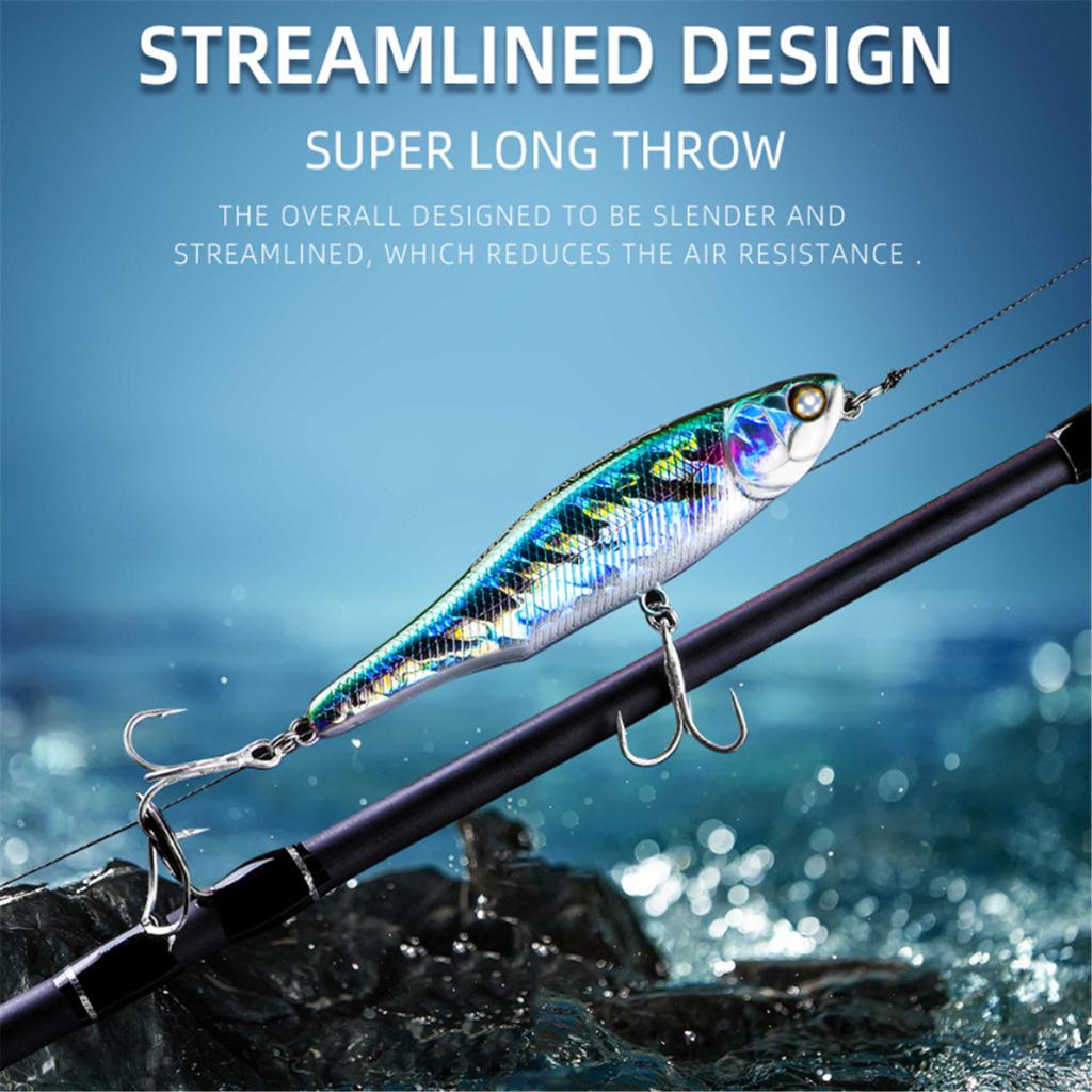 Walk The Dog Artificial Baits Topwater Pencil Popper Fishing Lure Hard Bait for Bass Trout Fishing Tackle Accessories