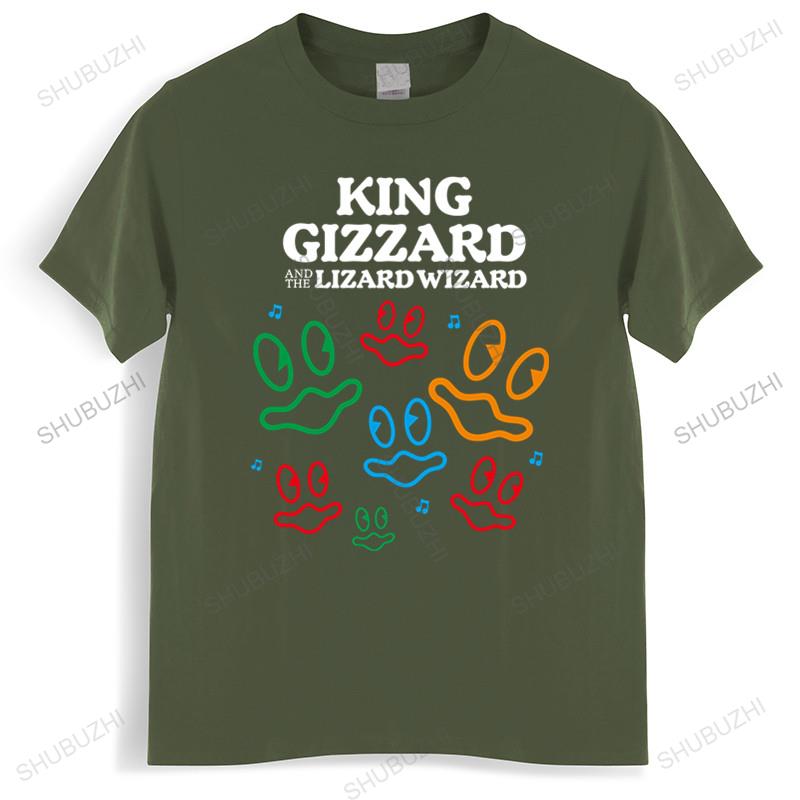 Funny Vintage Gift male cotton teeshirt bigger size men Oneck hot sale King Gizzard And The Lizard Wizard Fishies T Shirt