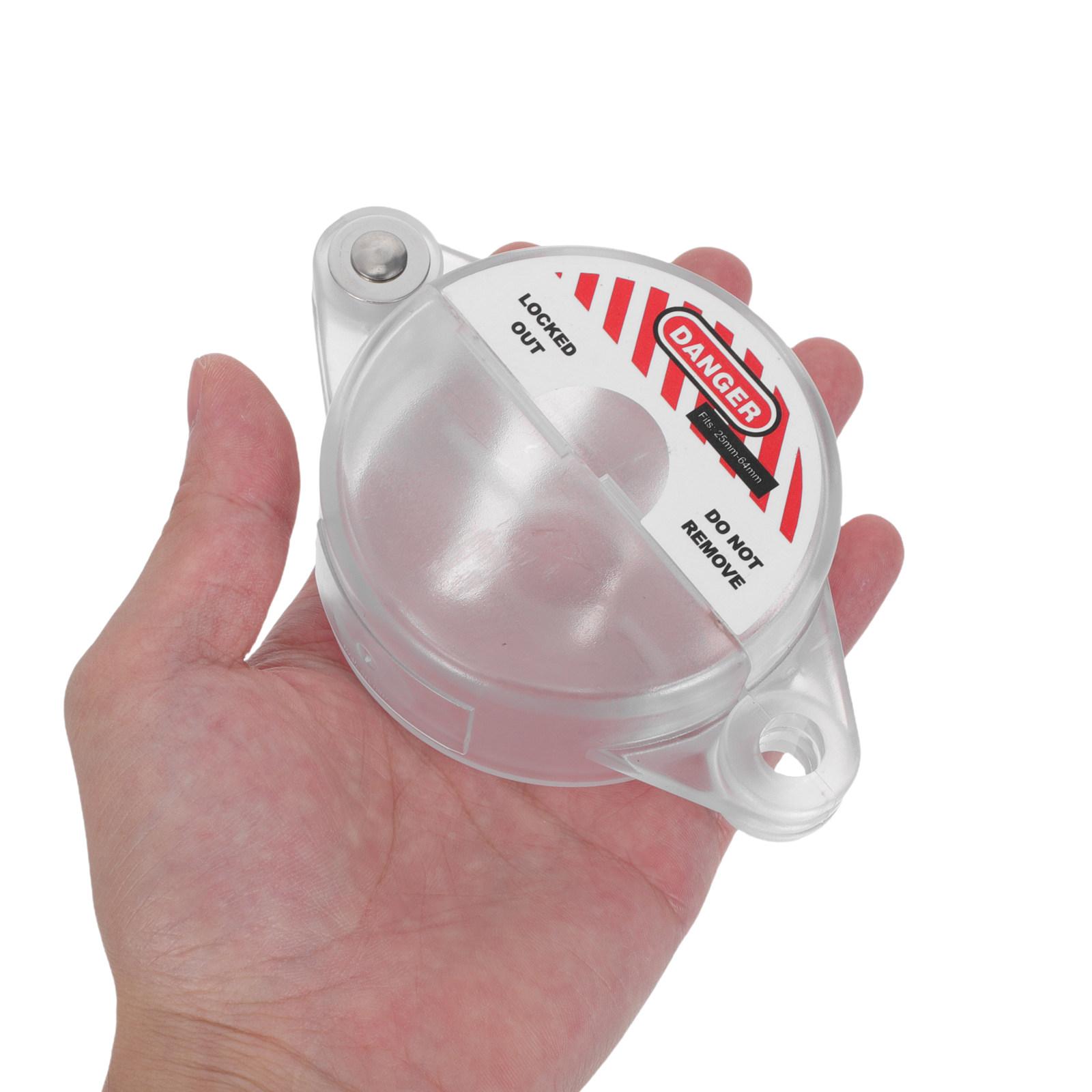 

Transparent Outdoor Valve Lock for Water Spigot Faucet Knob Gas Pipe Valve 25-64Mm Heavy Duty Industrial Safety Lockout Device